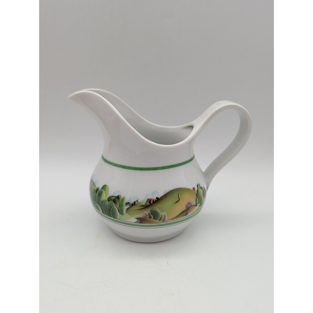 Estee Lauder 1978 Vintage Porcelain Pitcher Creamer Rustic Watermill Farmhouse